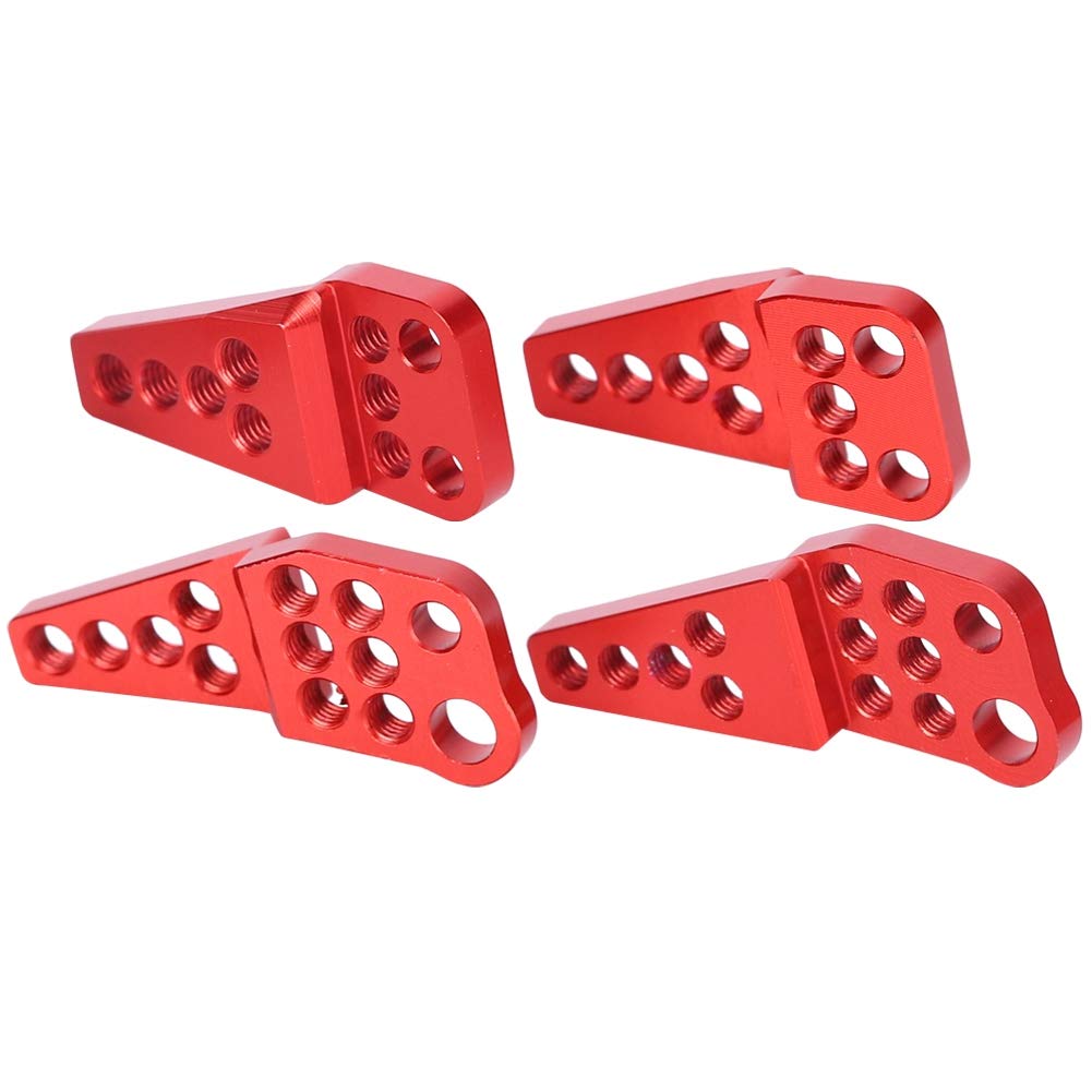 **Ichiias RC Car Shock Damper Stand - Adjustable Aluminum Alloy Shock Bracket for RC Crawler, Truck & Remote Control Cars (Red) | Perfect for Off-Road Racing & DIY Upgrades**