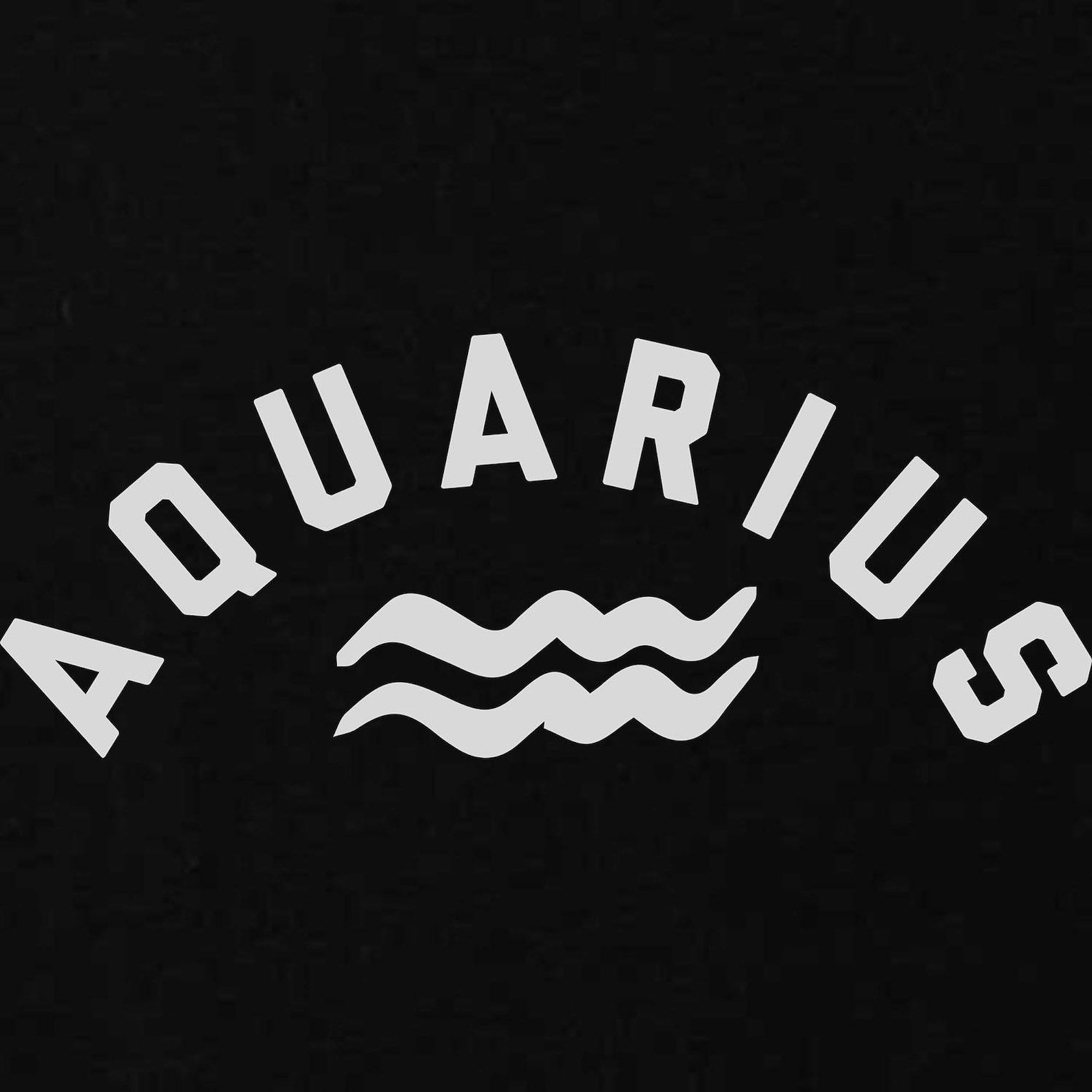 Men's Aquarius Zodiac Zip-Up Hooded Sweatshirt - Dark Color Pullover Hoodie for Casual Wear, Street Style & Gift Giving