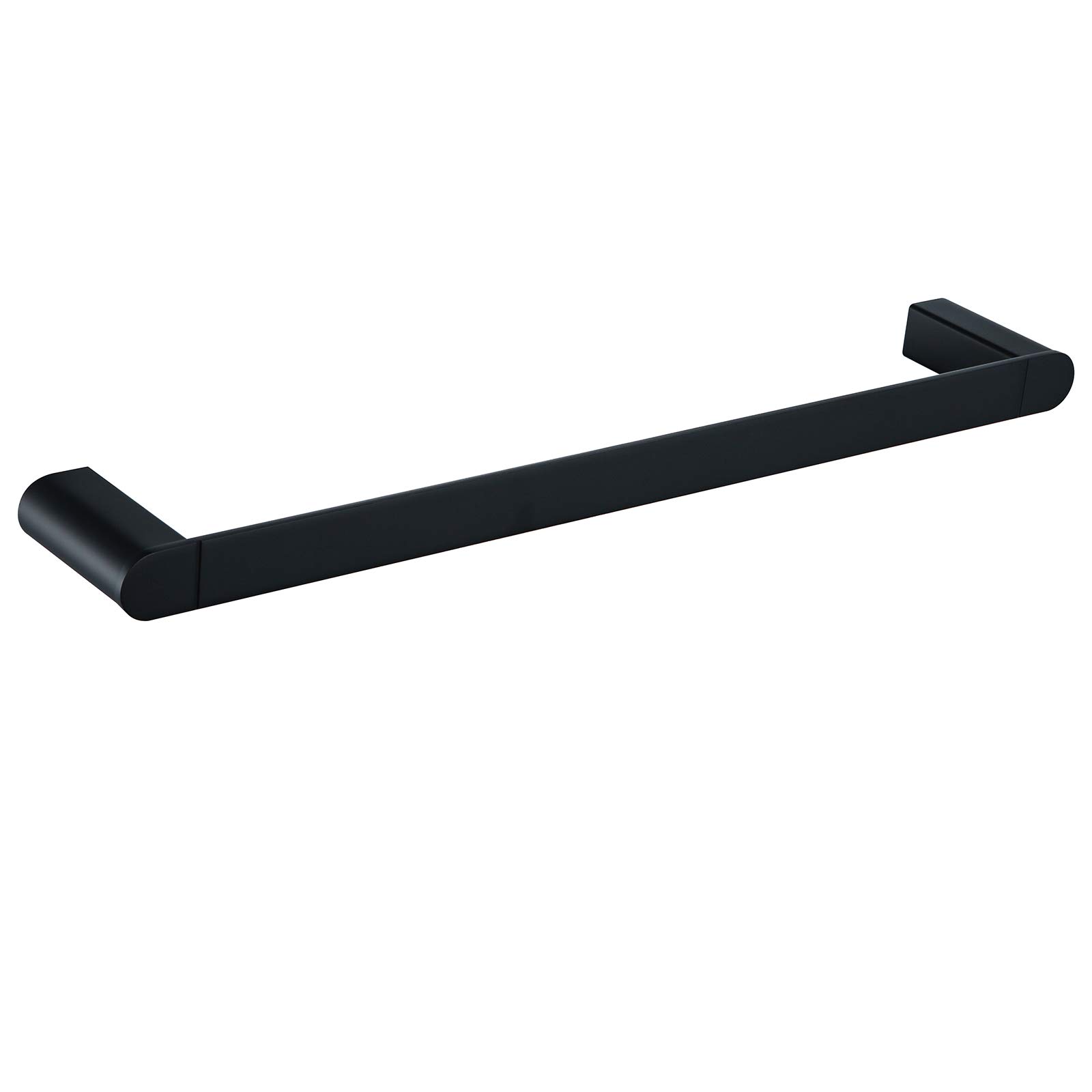 18 Inch Matte Black Towel Bar - Heavy Duty Wall Mounted Towel Rack for Bathroom & Kitchen - Contemporary Hotel Style Hardware Accessories (96026-2-18MB) - Perfect for Modern Homes, Spas and Luxury Hotels
