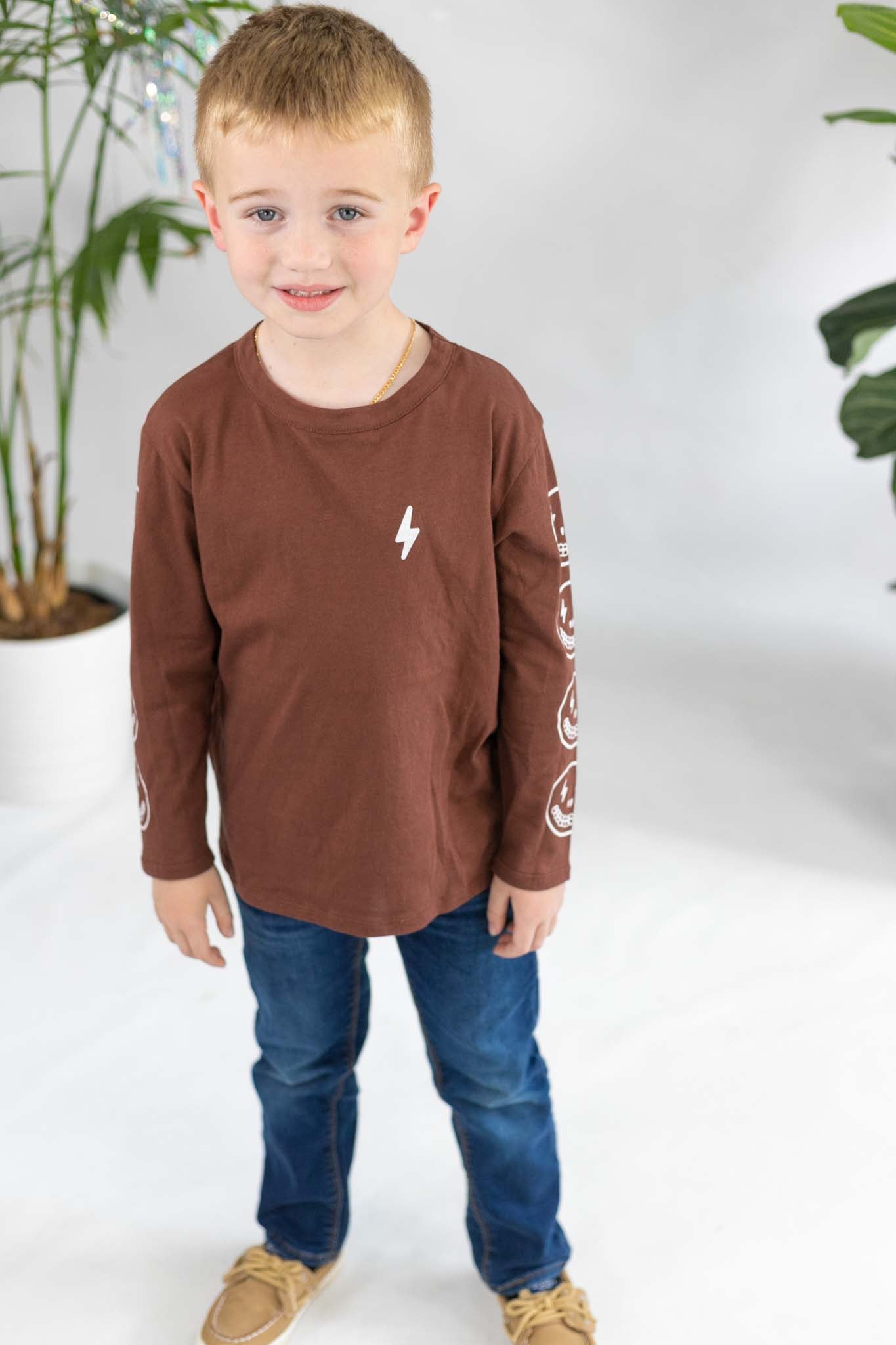 Cool Lightning Skeleton Print T-Shirt for Boys - Trendy Graphic Tee for Halloween, School & Everyday Wear