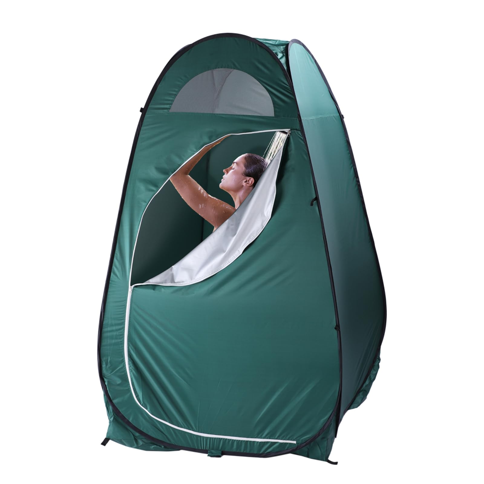 Outvita Pop Up Shower Tent - Instant Privacy Changing Room & Portable Toilet Tent for Camping, Beach, Hiking - 6.23FT Lightweight Outdoor Shelter with Carry Bag & 4 Stakes - Perfect for Changing Clothes, Showering, and Toilet Use at Outdoor Events
