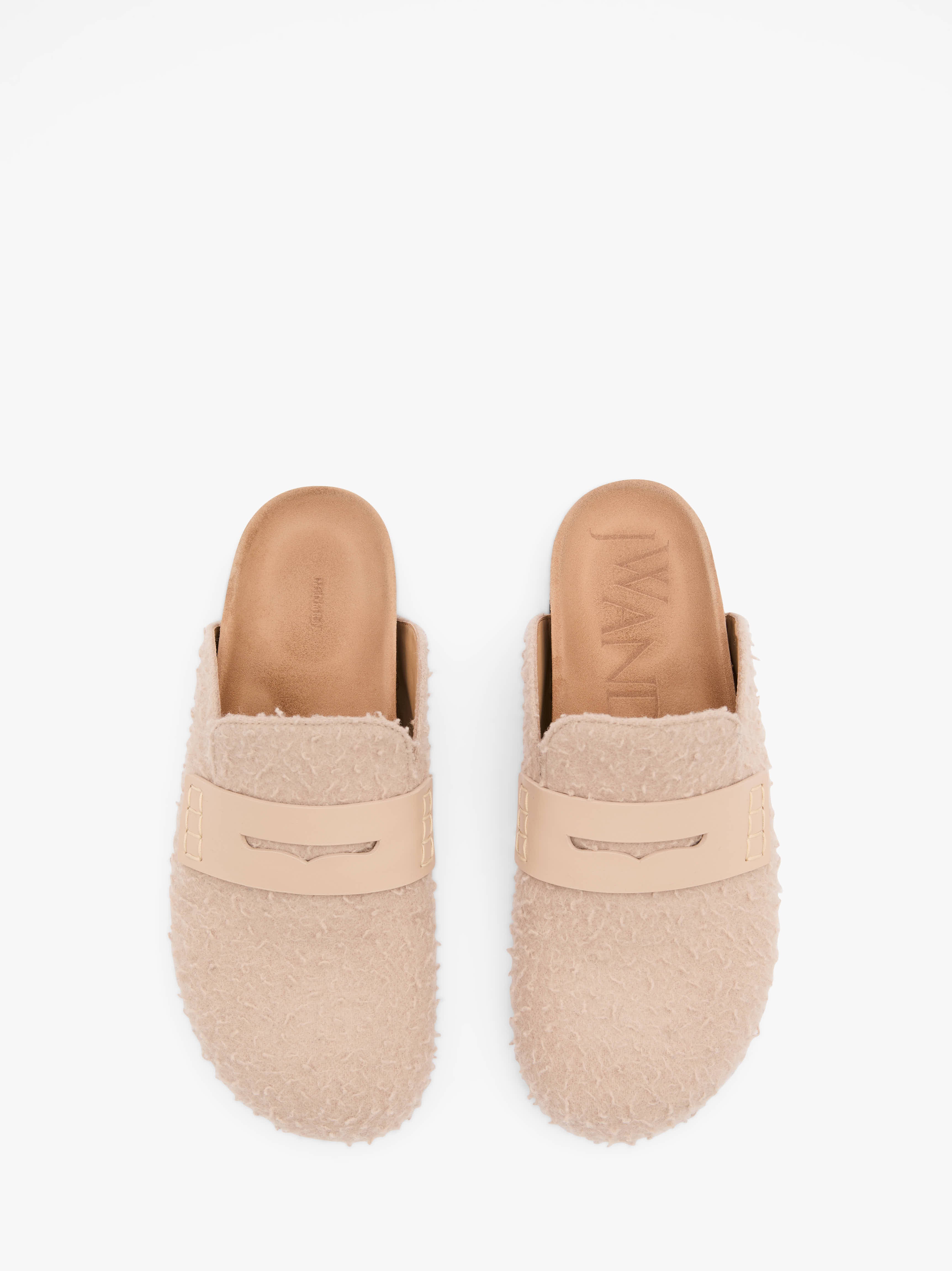Women's Felt Loafers Mules - Comfortable Slip-On House Shoes for Indoor & Outdoor Wear - Perfect for Home, Office, and Casual Outings