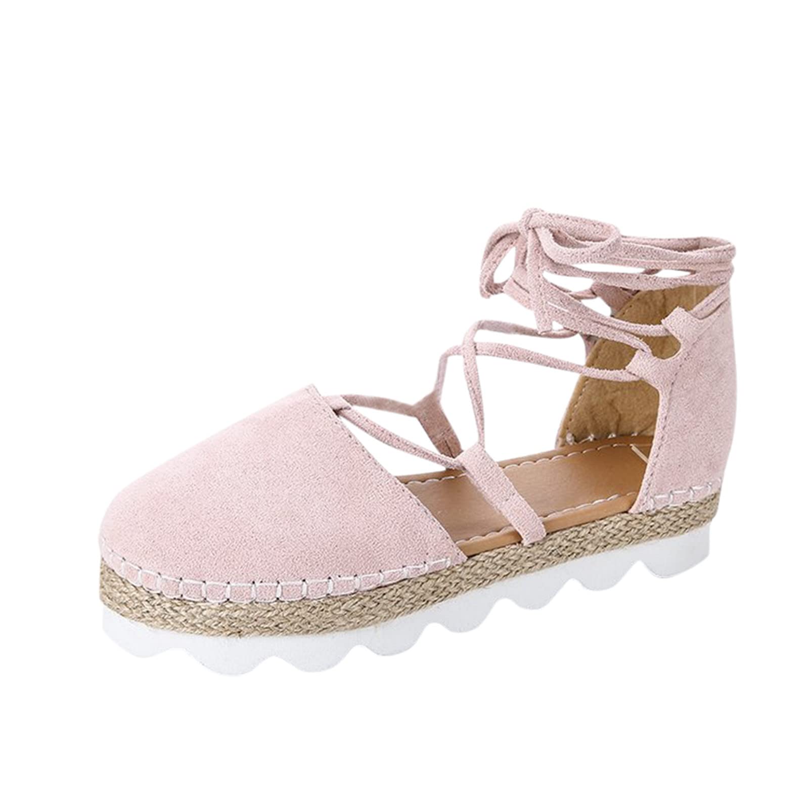 Women's Dressy Summer Sandals - Flat Cushioned Comfortable Ankle Strap Casual Shoes with Thick Sole | Perfect for Beach, Vacation & Everyday Wear