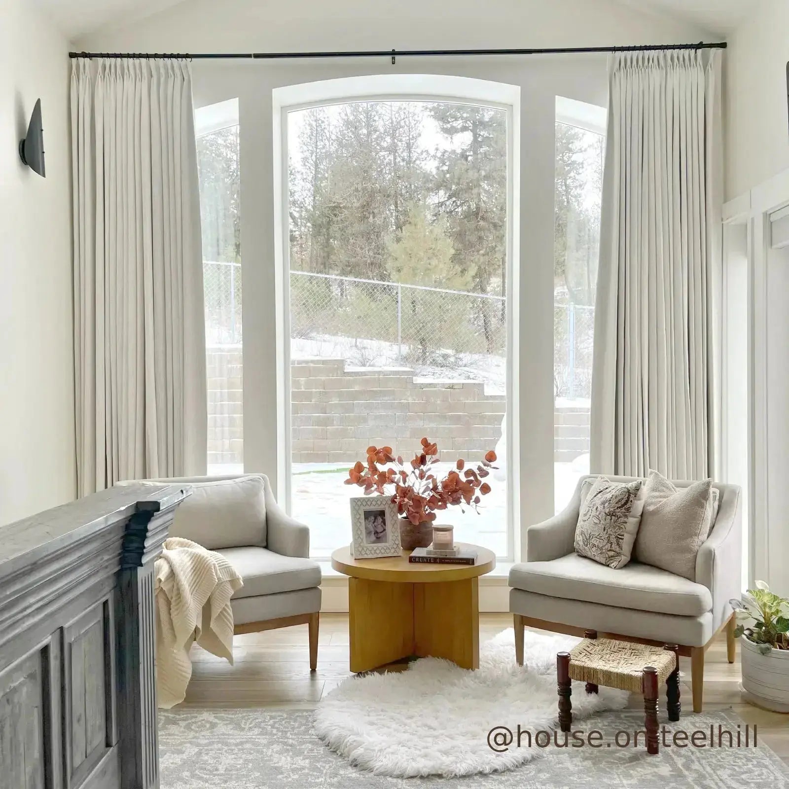 Custom Pinch Pleated Curtains for Living Room & Bedroom - Blackout Thermal Insulated Drapes with Rod Pocket - Elegant Home Window Treatments for Privacy & Light Control