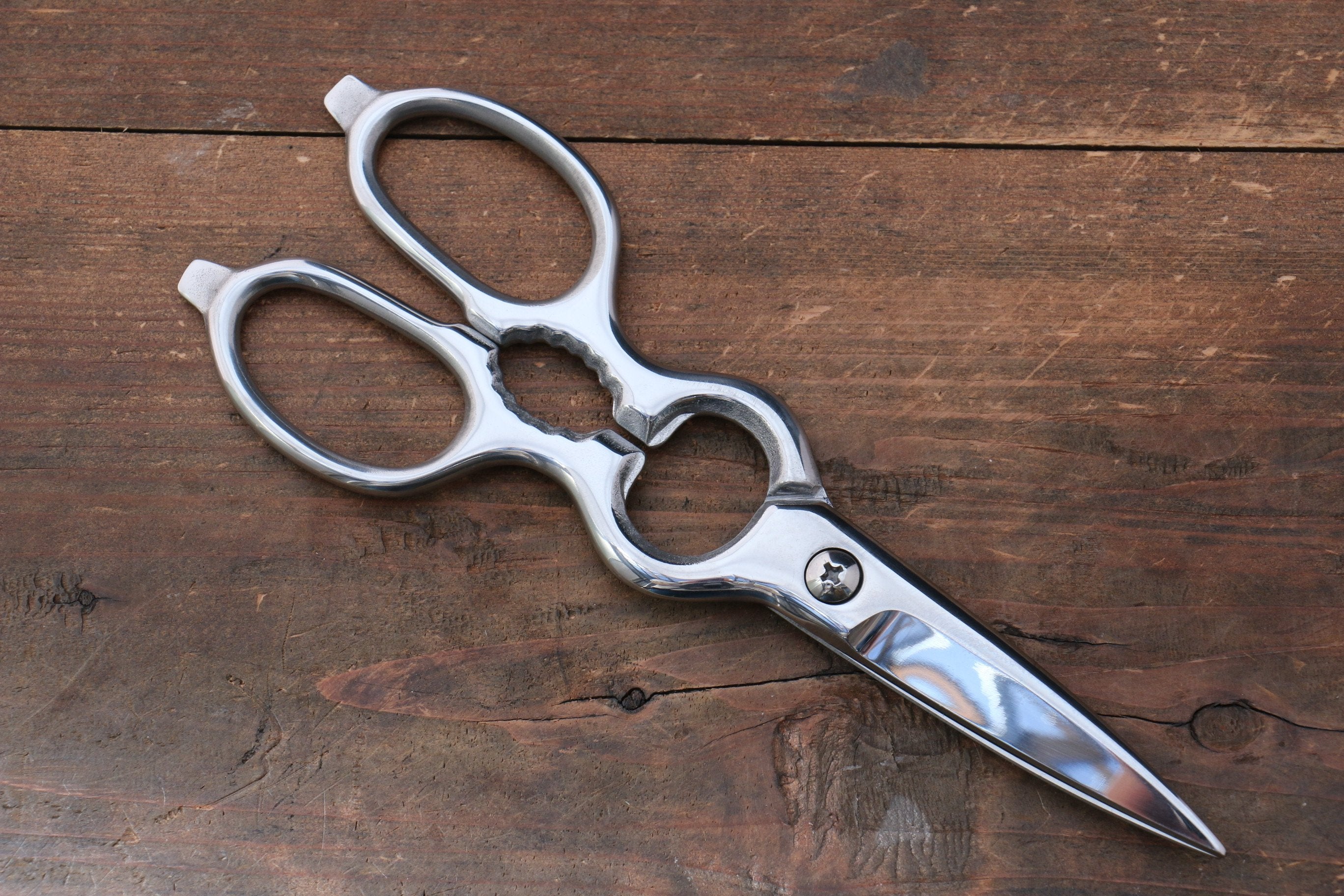 Premium MT INOX Stainless Steel Scissors - Heavy Duty Kitchen Shears for Cutting Meat, Poultry, Herbs & More - Ideal for Cooking, Crafting & Household Use