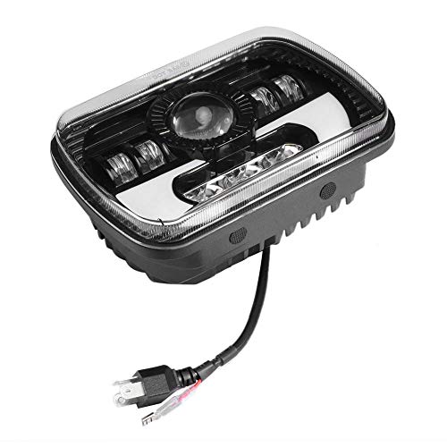 Senyar 5x7 Inch Universal Waterproof LED Headlight Assembly - 90W High/Low Beam Square Headlamp for Trucks, Jeeps & SUVs | Durable Automotive Replacement Light for Off-Roading, Night Driving & Foggy Conditions