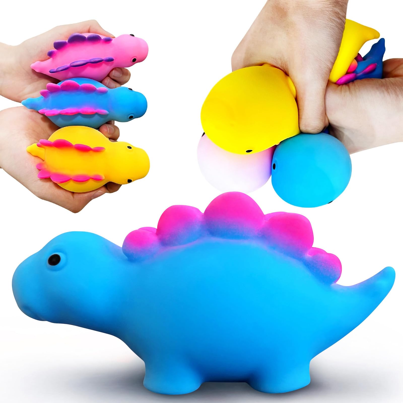 Soft Squishy Toys for Kids & Adults - Kawaii Animal Stress Relief Squeeze Toys, Party Favors, Sensory Fidget Toys for Anxiety Relief - Perfect for Classroom, Office & Home Relaxation (Set A)