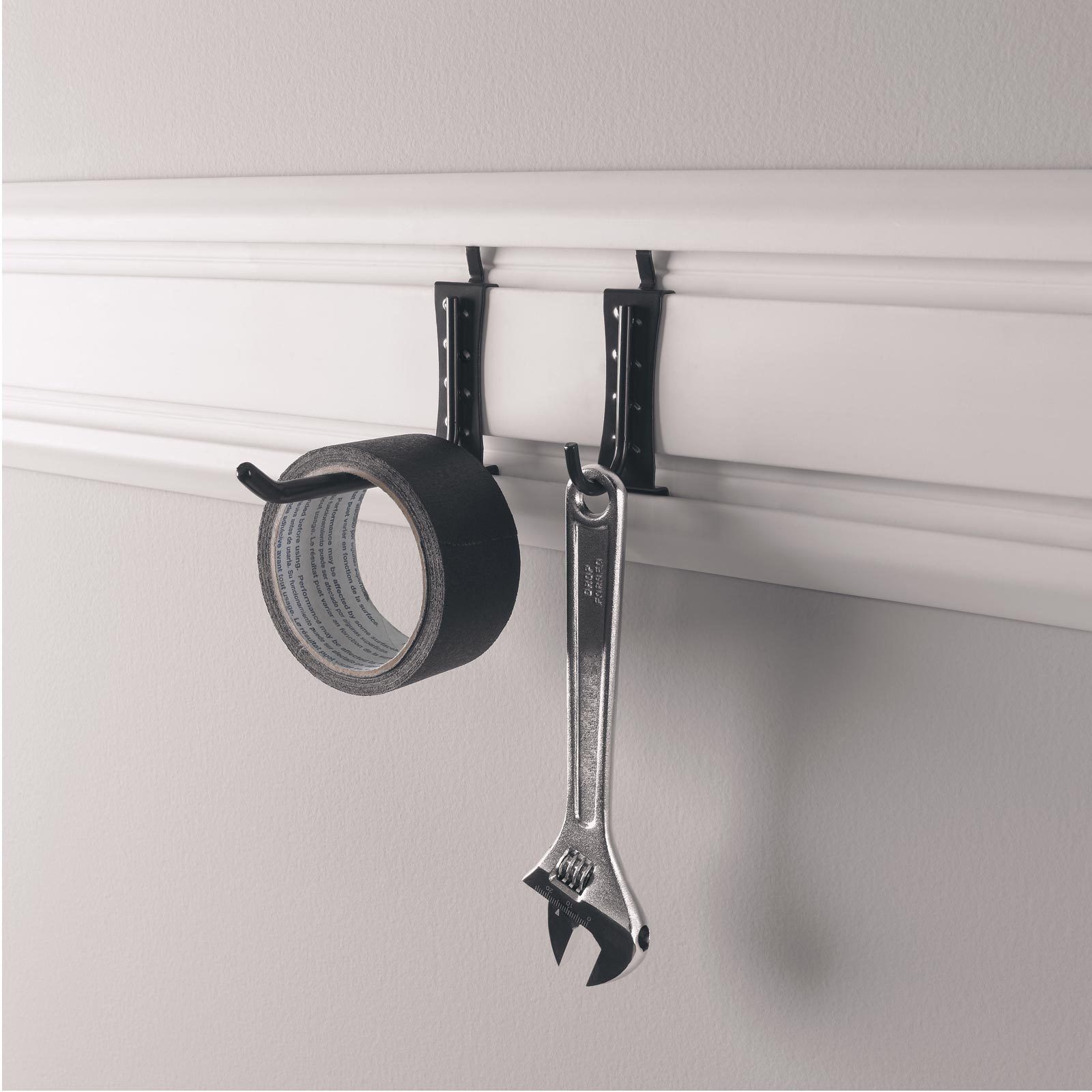 Gladiator GAWAJL8PPH Small Item Hooks (8 Pack) - Heavy Duty Wall Hooks for Organizing Tools, Hats, Keys & More - Perfect for Garage, Workshop & Home Storage