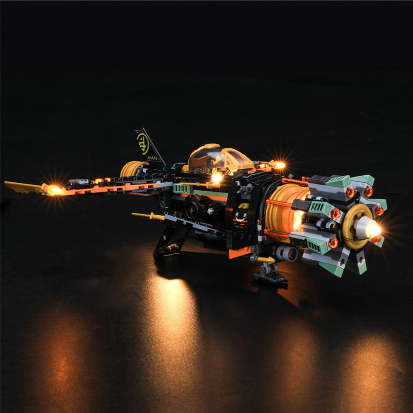 LEGO NINJAGO Boulder Blaster 71736 Light Kit - LED Lighting Set for Building Blocks - Perfect for Night Displays & Model Showcases