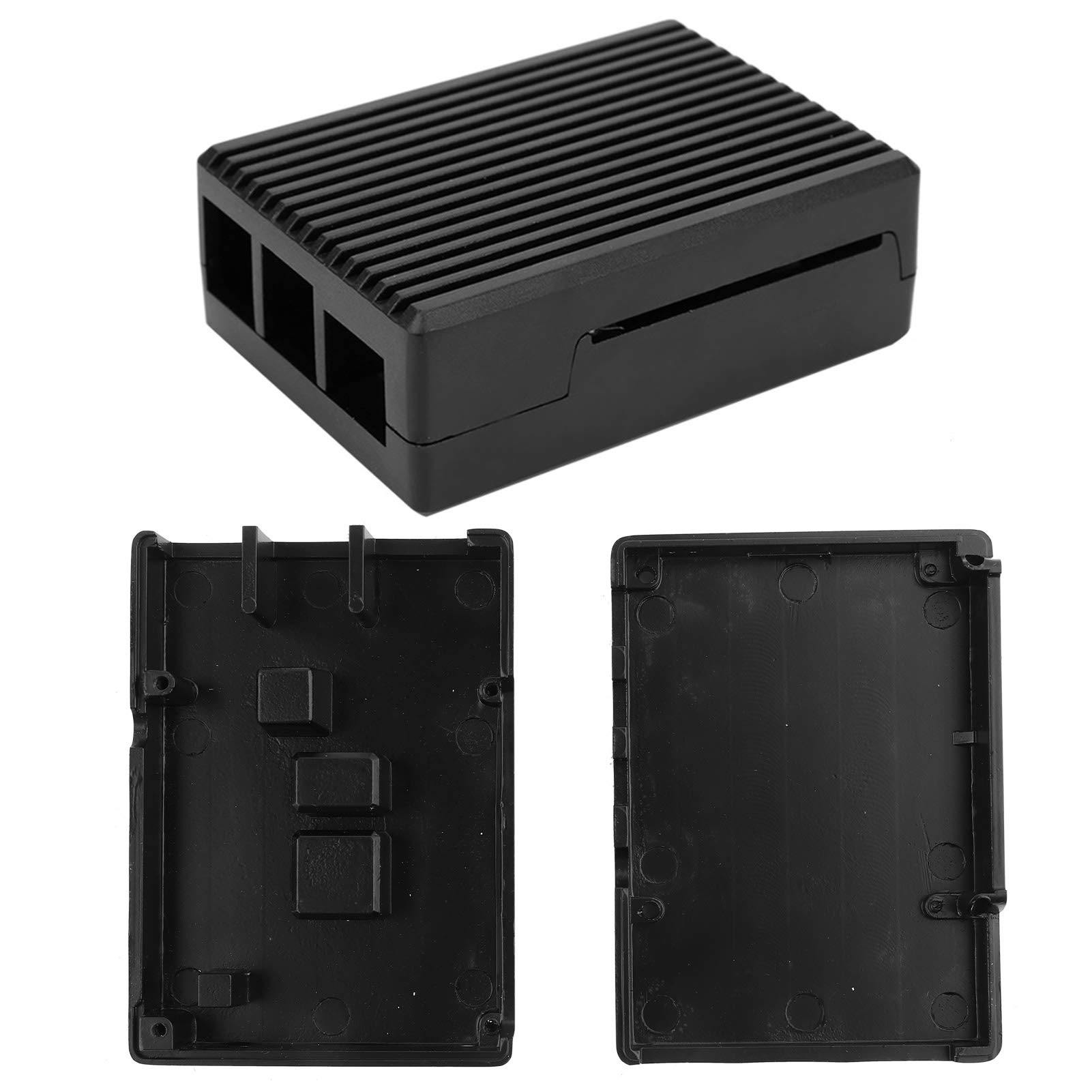 4-Pack Aluminum Alloy Electronic Component Cases - Portable & Durable Storage for Computer Parts - Easy Installation for DIY Projects, Home Office & Tech Repair Workspaces