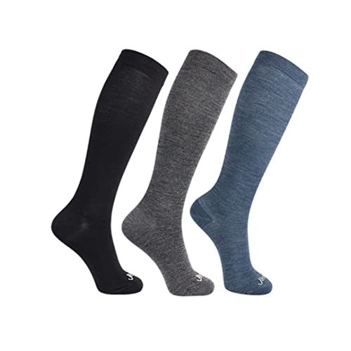 3 Pairs: 1 Black+ 1 Med Grey+ 1 Denim