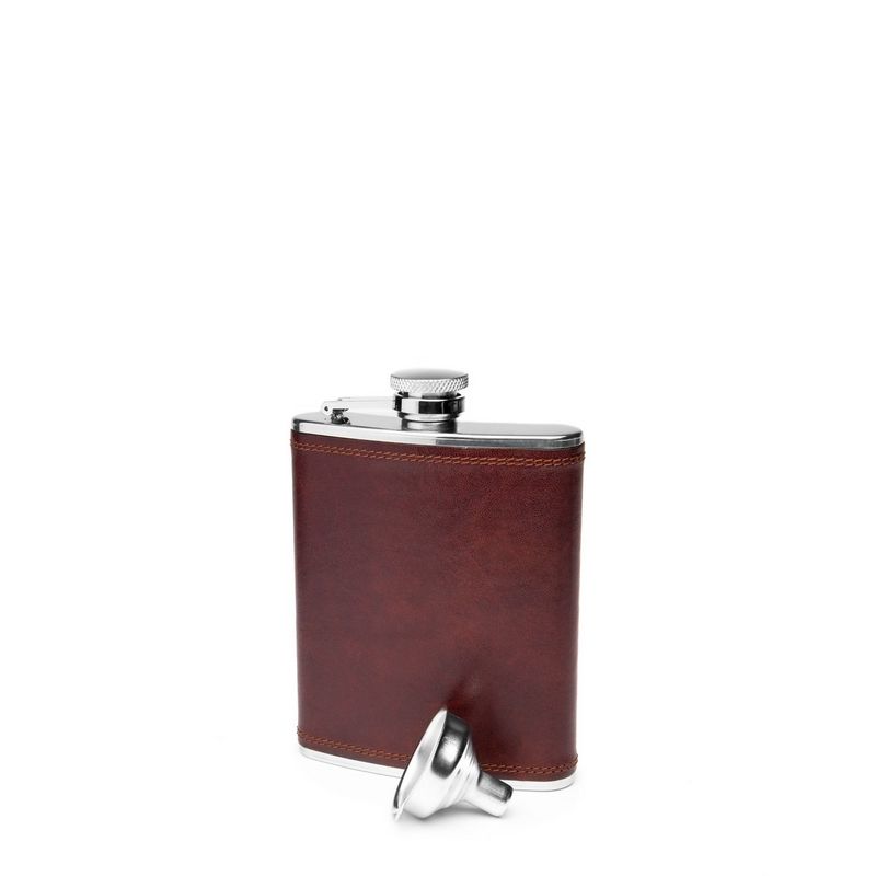 DOLCE Stainless Steel Flask 6 oz - Insulated Travel Whiskey Liquor Bottle for Camping, Hiking & Outdoor Adventures