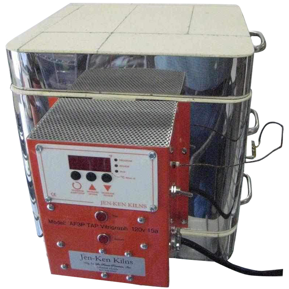 Jen Ken AF3P Vitrigraph Glass Kiln - Premium Electric Glass Fusing Kiln for Glass Art, Jewelry Making & Slumping - Perfect for Glass Artists, Hobbyists & DIY Craft Projects