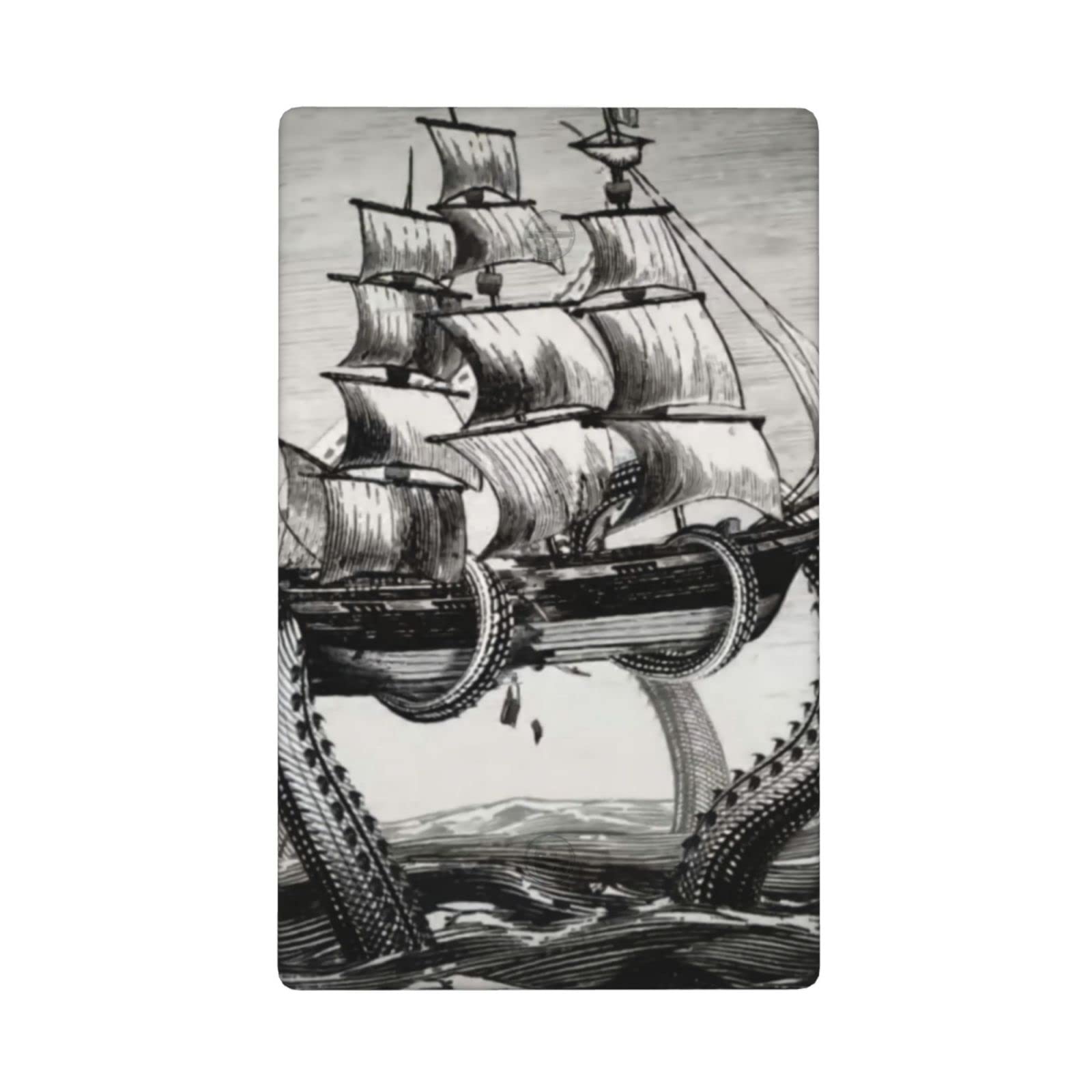Kraken Octopus Design Single Light Switch Cover - Decorative 1 Gang Wall Plate for Room & Kitchen - Funny Light Switch Faceplate (4.5 x 2.76 Inches) - Perfect for Nautical, Pirate or Ocean Theme Home Decor
