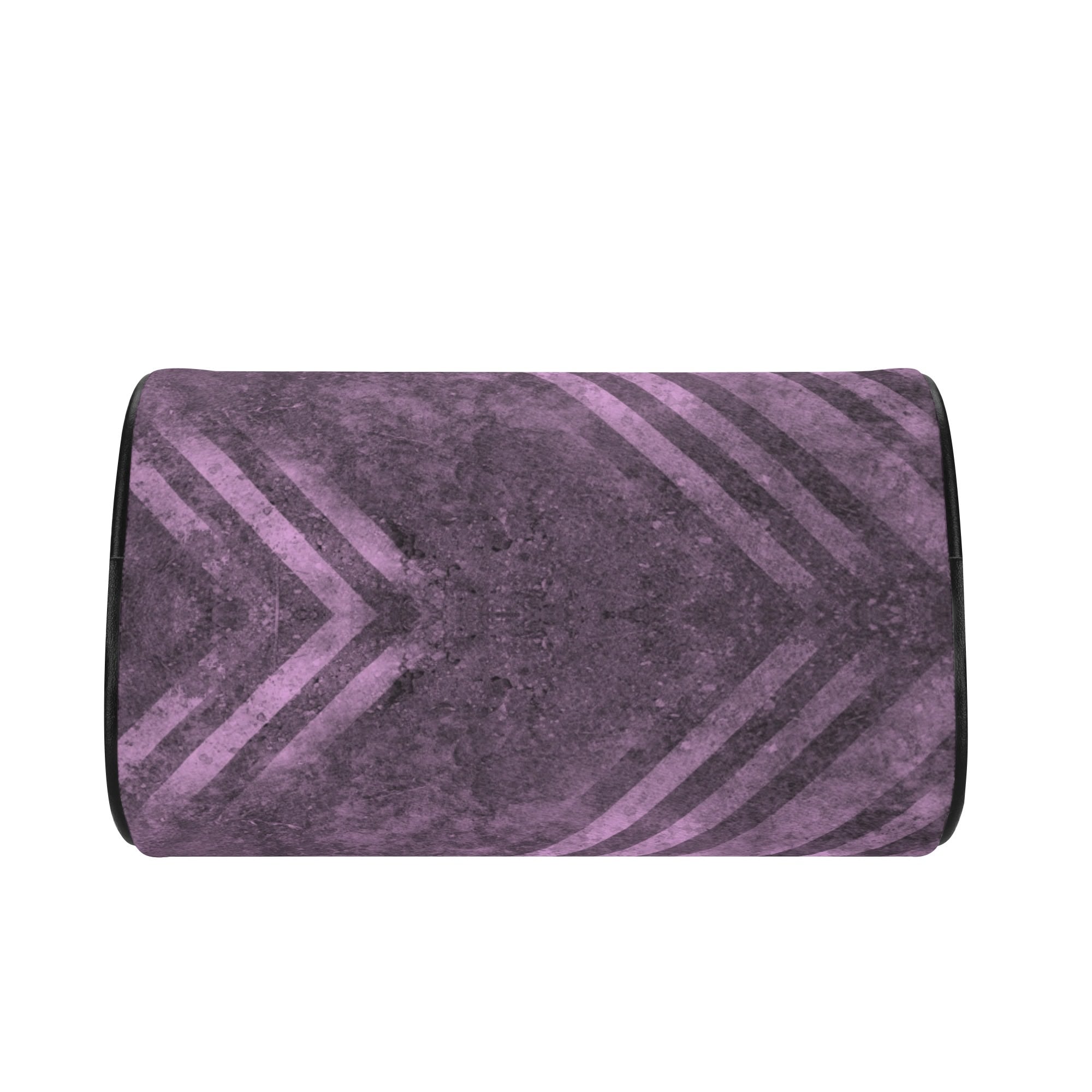 Trendy Fading Purple Stripes Leather Mini Boston Handbag for Women - Stylish Crossbody Purse for Daily Use, Travel & Date Night
