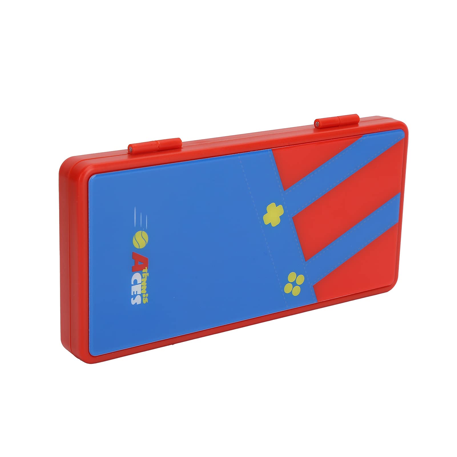 Zyyini 16-Slot Game Card Holder - Red & Blue EVA Storage Case with 9H Tempered Glass for Nintendo Switch, PS5, SD Cards | Portable Travel Organizer for Gamers & Collectors