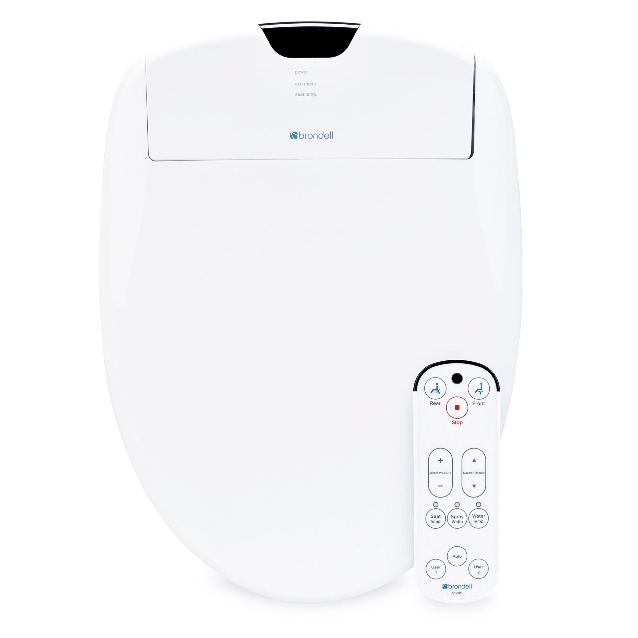 Brondell Swash 1200 Luxury Bidet Toilet Seat with Warm Water Wash, Heated Seat & Nozzle - Perfect for Modern Bathrooms & Spa-Like Comfort at Home