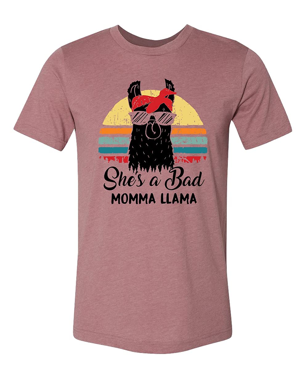 Funny Mom T-Shirt | Bad Mama Llama Shirt | Mother's Day Gift | Boys Mom & Twin Mom Shirt | Sassy Mom Life Apparel for Everyday Wear & Special Occasions