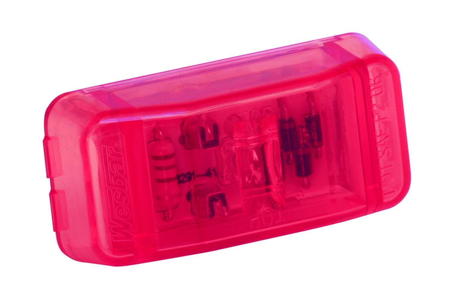 Wesbar LED Waterproof Grommet Mount Light - Red Marine LED for Boats, Trailers & Outdoor Use