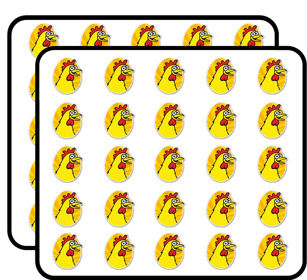 50 Pack Chicken Stickers for Scrapbooking, DIY Crafts, Bullet Journals - Perfect for Kids Art Projects, Calendars, Photo Albums & Creative Decoration