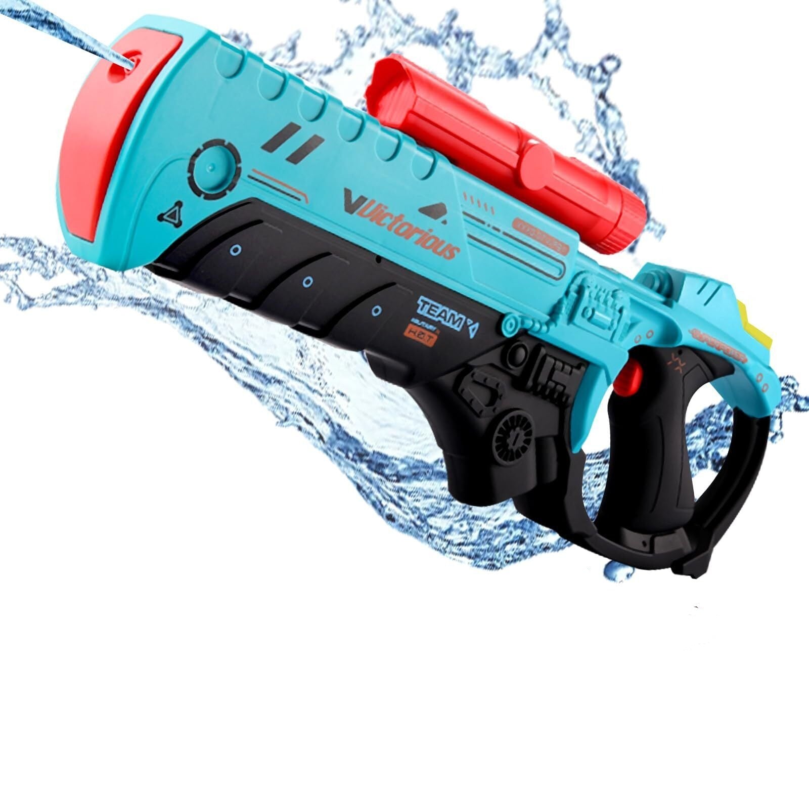 Automatic Electric Water Blaster - Battery Powered Squirt Gun with Water Pipe for Kids & Adults - Perfect for Backyard Water Fights, Pool Parties, and Summer Outdoor Fun