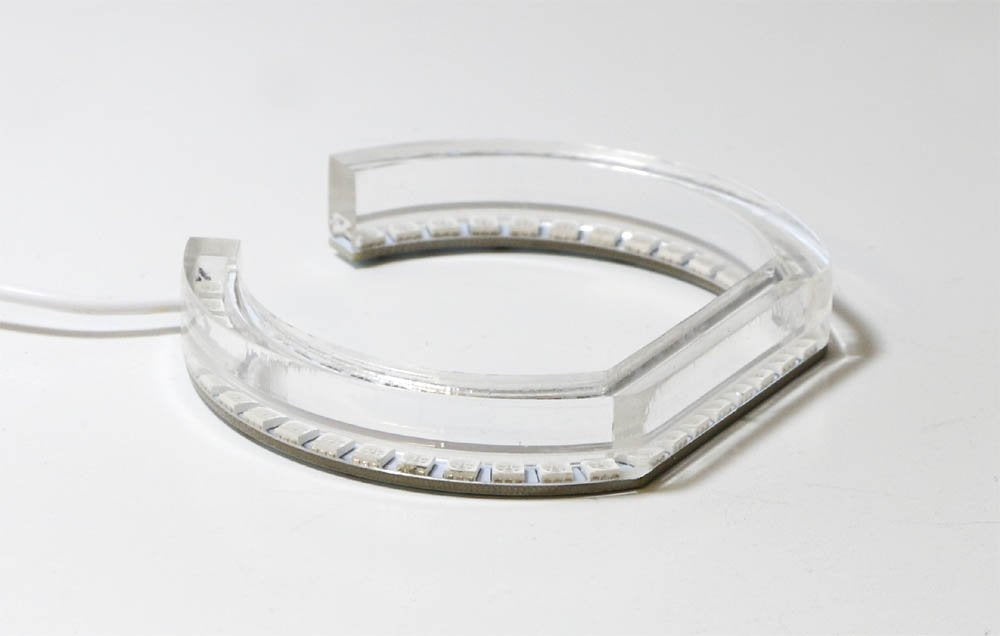 DTM Style RGB LED Angel Eye Halo Rings with Acrylic Covers for BMW Headlights - Upgrade Your BMW's Front Grille & Headlight Style (E36 E46 E90 F30 Models) - Perfect for Night Driving & Car Shows