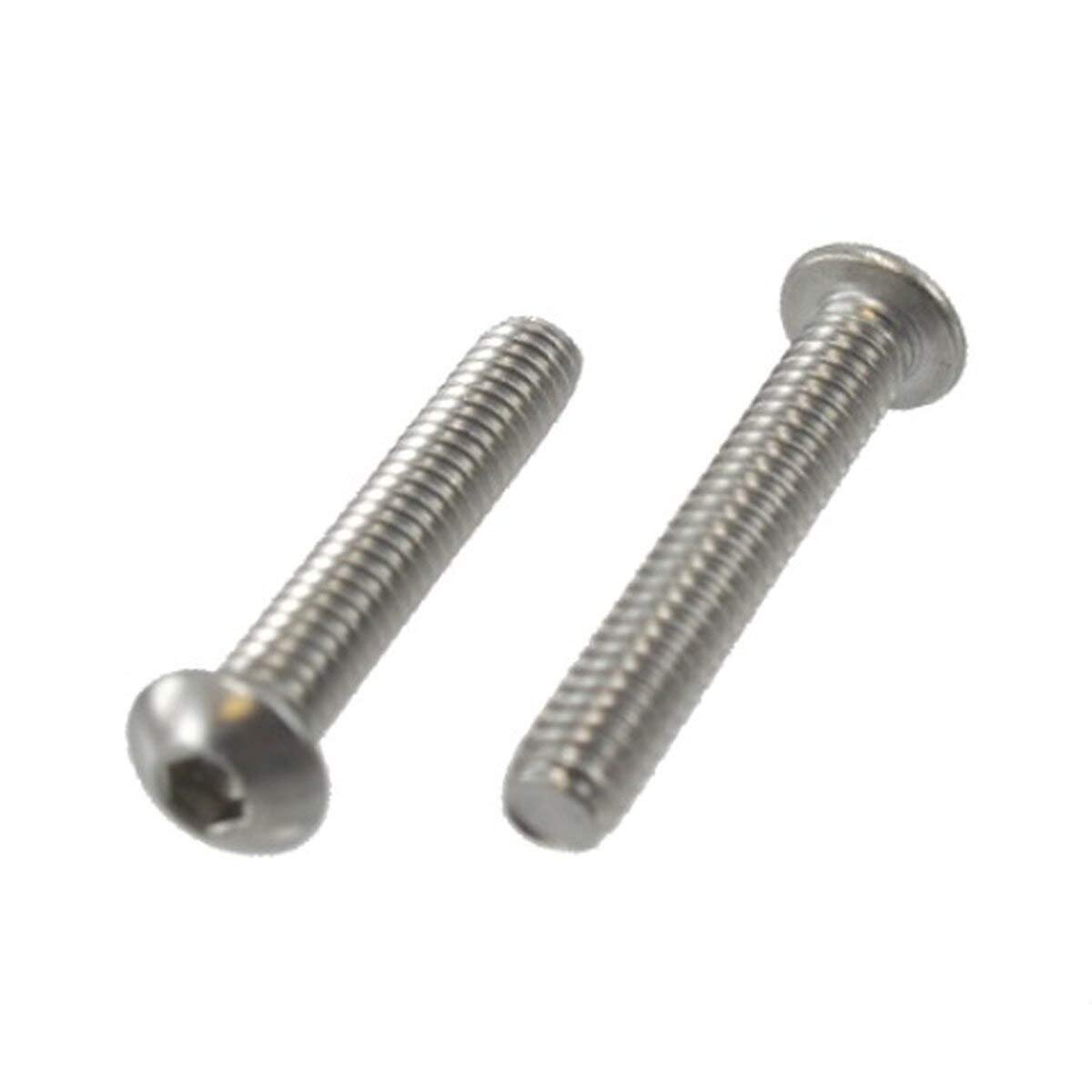 10/24 x 1 Inch Stainless Steel Button Head Socket Cap Screws - Pack of 12 - Ideal for DIY Projects, Furniture Assembly, and Machinery Repair