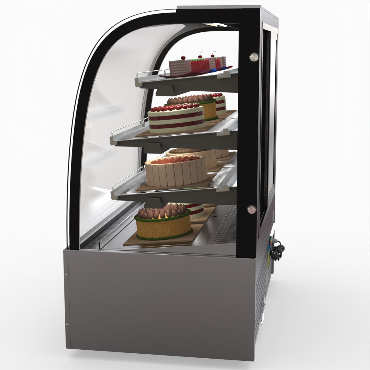 Bonvue SL840 Commercial Refrigerated Display Case - Perfect for Delis, Bakeries & Cafes to Showcase Fresh Food