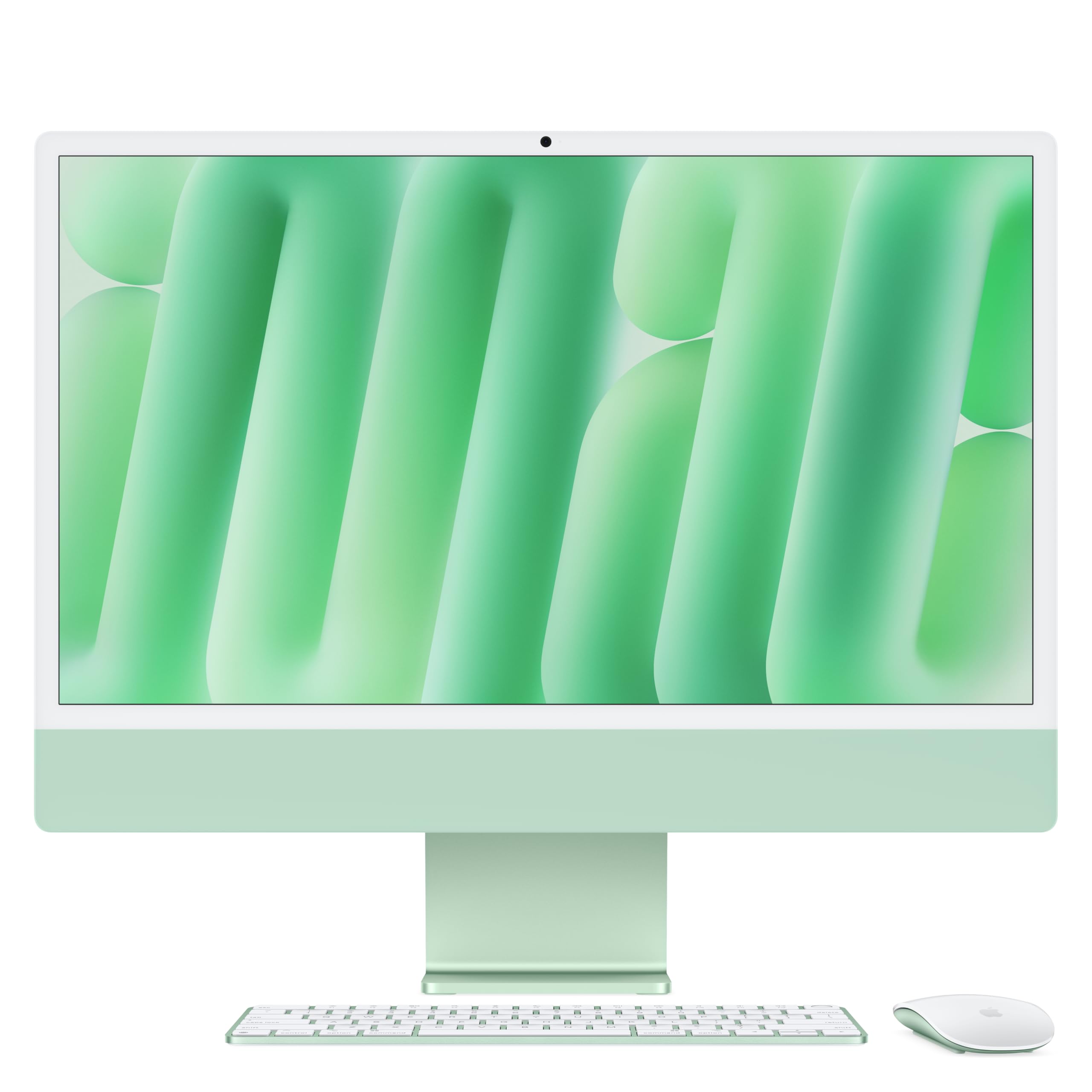 Apple 2024 iMac 24-inch All-in-One Desktop Computer with M4 Chip (10-core CPU & GPU) - 16GB Unified Memory, 256GB SSD, Retina 4.5K Display - Green | Perfect for Graphic Design, Video Editing & Home Office Workstation