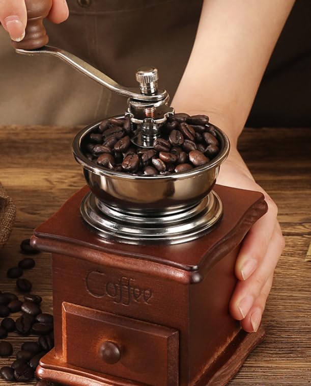 Premium French Press Coffee Maker & Manual Coffee Grinder Set - Stainless Steel Portable Coffee Brewing Kit for Home, Office, Camping & Travel - Perfect Gift for Coffee Lovers & Organic Coffee Enthusiasts