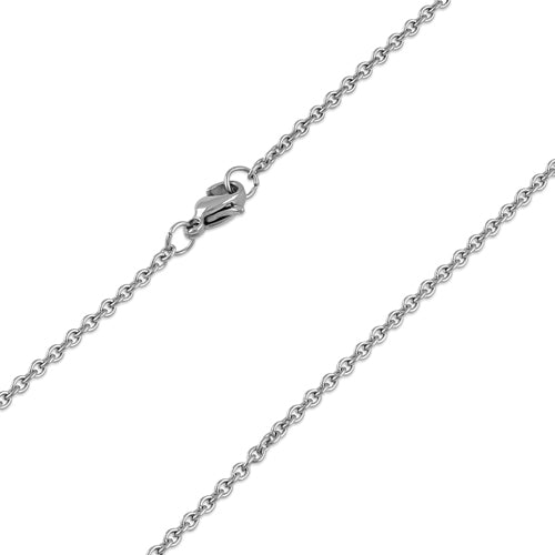 1.8MM Stainless Steel Cable Chain Necklace for Women & Men - Durable & Hypoallergenic Jewelry for Everyday Wear, Gifts & Special Occasions