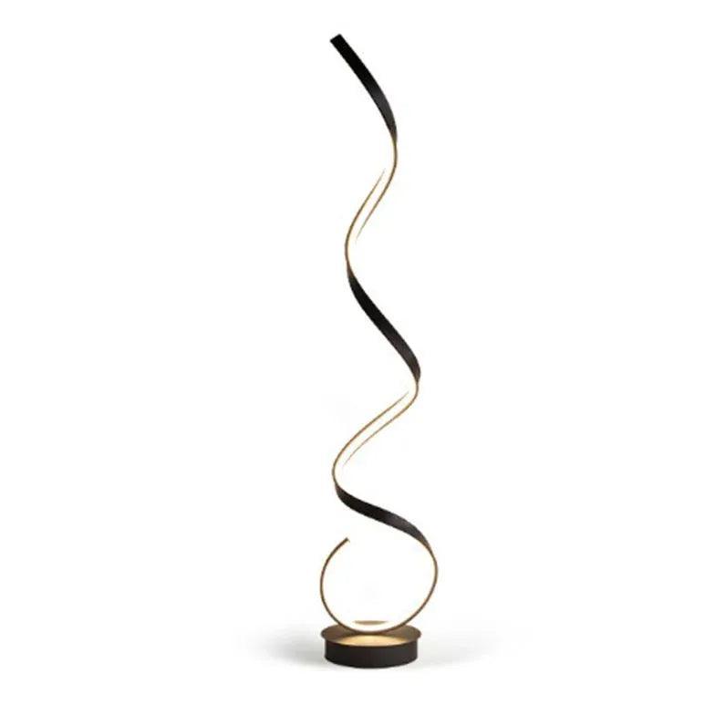 Modern Spiral Floor Lamp - Contemporary Art Design for Living Room, Bedroom & Office Lighting - Stylish Home Decor & Ambient Lighting Solution