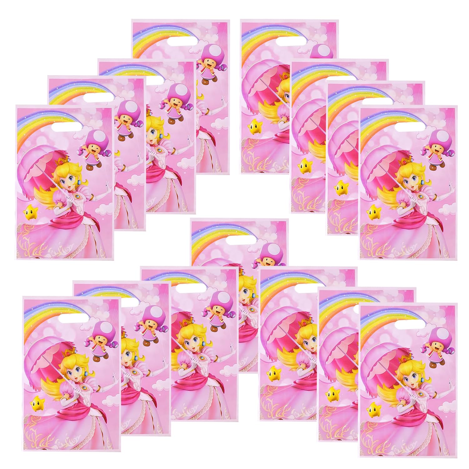 30 Pack Cartoon Themed Party Favor Bags - Kids Birthday Party Supplies, Baby Shower, Classroom Rewards & Holiday Gift Bags for Boys and Girls