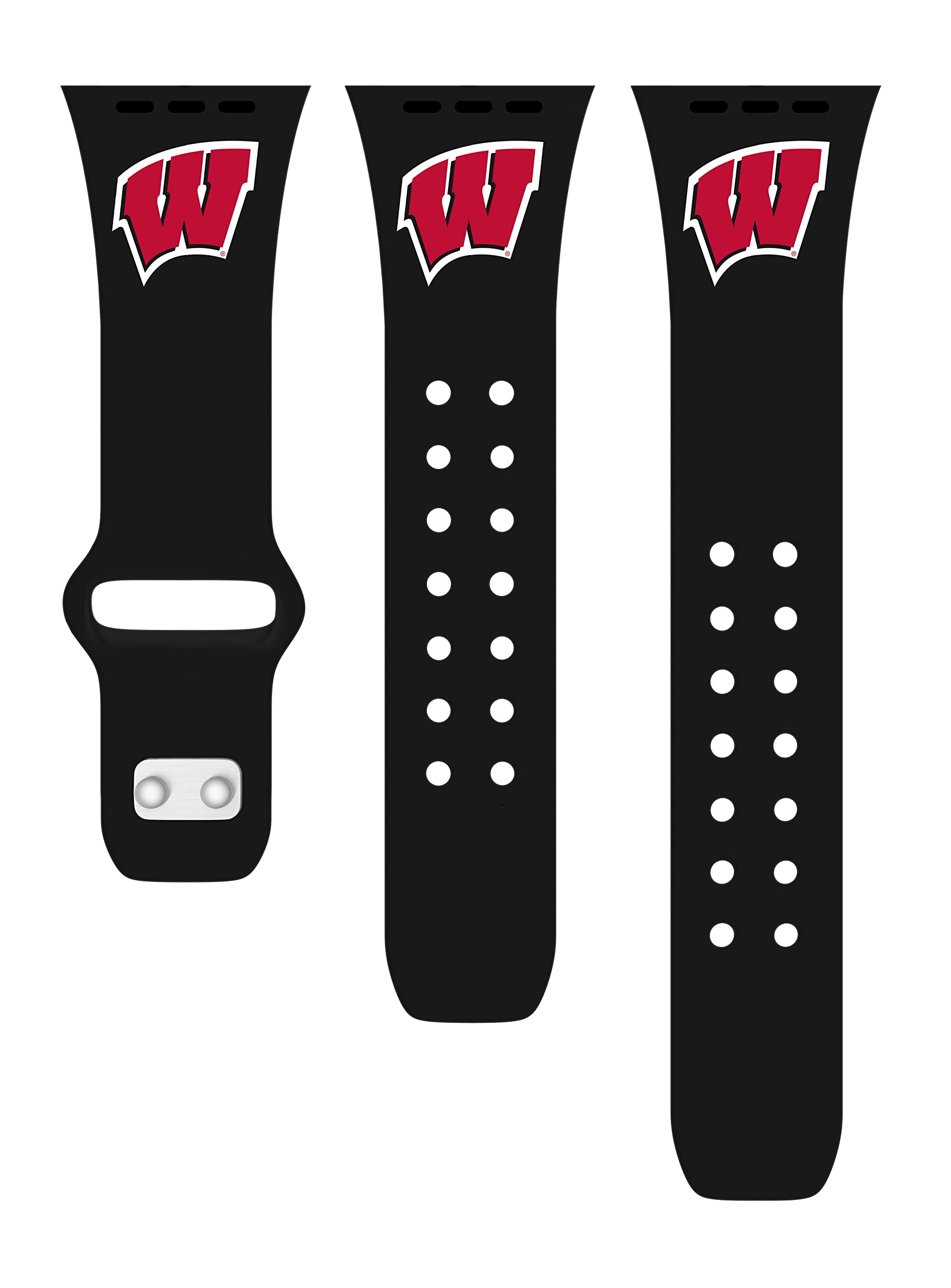 Wisconsin Badgers Silicone Sport Band for Apple Watch - Durable, Comfortable & Stylish - Perfect for Workouts, Sports & Everyday Wear