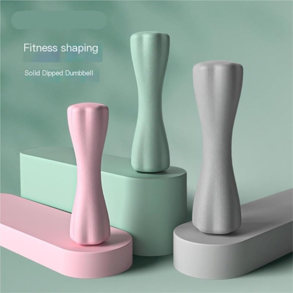Hexagonal Dumbbells for Women - Home Fitness Equipment Set with Plastic Coated Hand Weights for Strength Training, Toning & Workouts - Perfect for Home Gym, Bedroom & Small Spaces