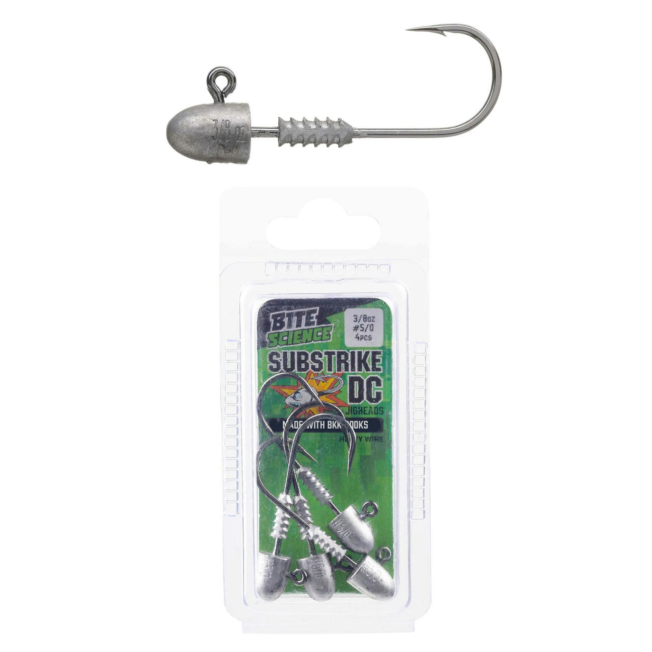 Bite Science Substrike DC Jigheads - Premium Fishing Jigs for Bass, Walleye & Saltwater - Perfect for Deep Water & Fast Current Fishing