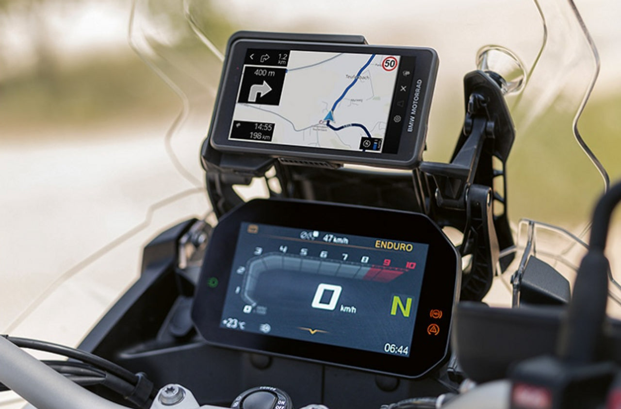 BMW Motorcycles ConnectedRide Navigator GPS System - Waterproof Motorcycle GPS with Turn-by-Turn Navigation for Adventure Touring & Long-Distance Rides