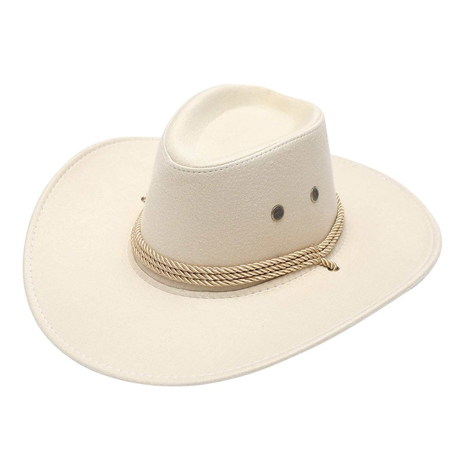 Stylish Wide Brim Cowboy Sun Hat for Women & Men - Breathable Summer Western Hat with UPF Protection - Perfect for Travel, Beach, Outdoor Adventures & Country Music Festivals