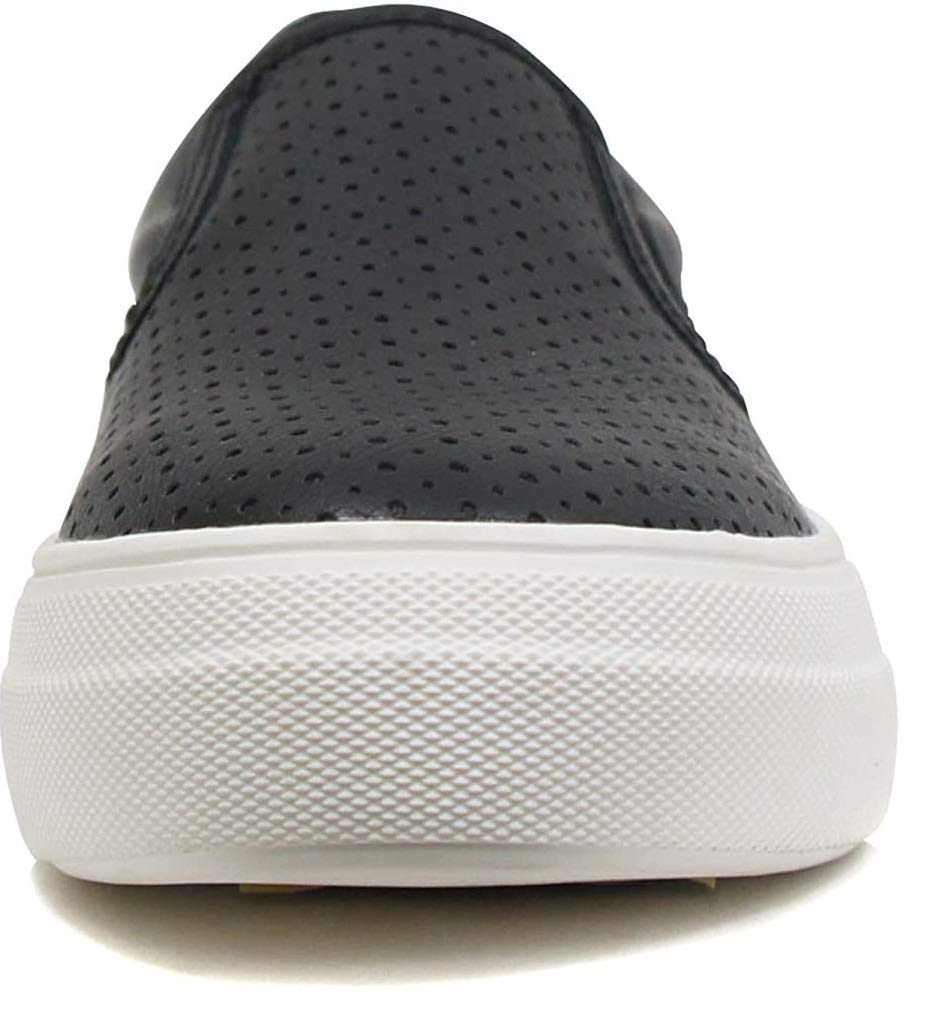 Women's Slip-On Loafers with Memory Foam - Comfortable Casual Sneakers with Hidden Platform & Round Toe - Perfect for Work, Travel & Everyday Wear
