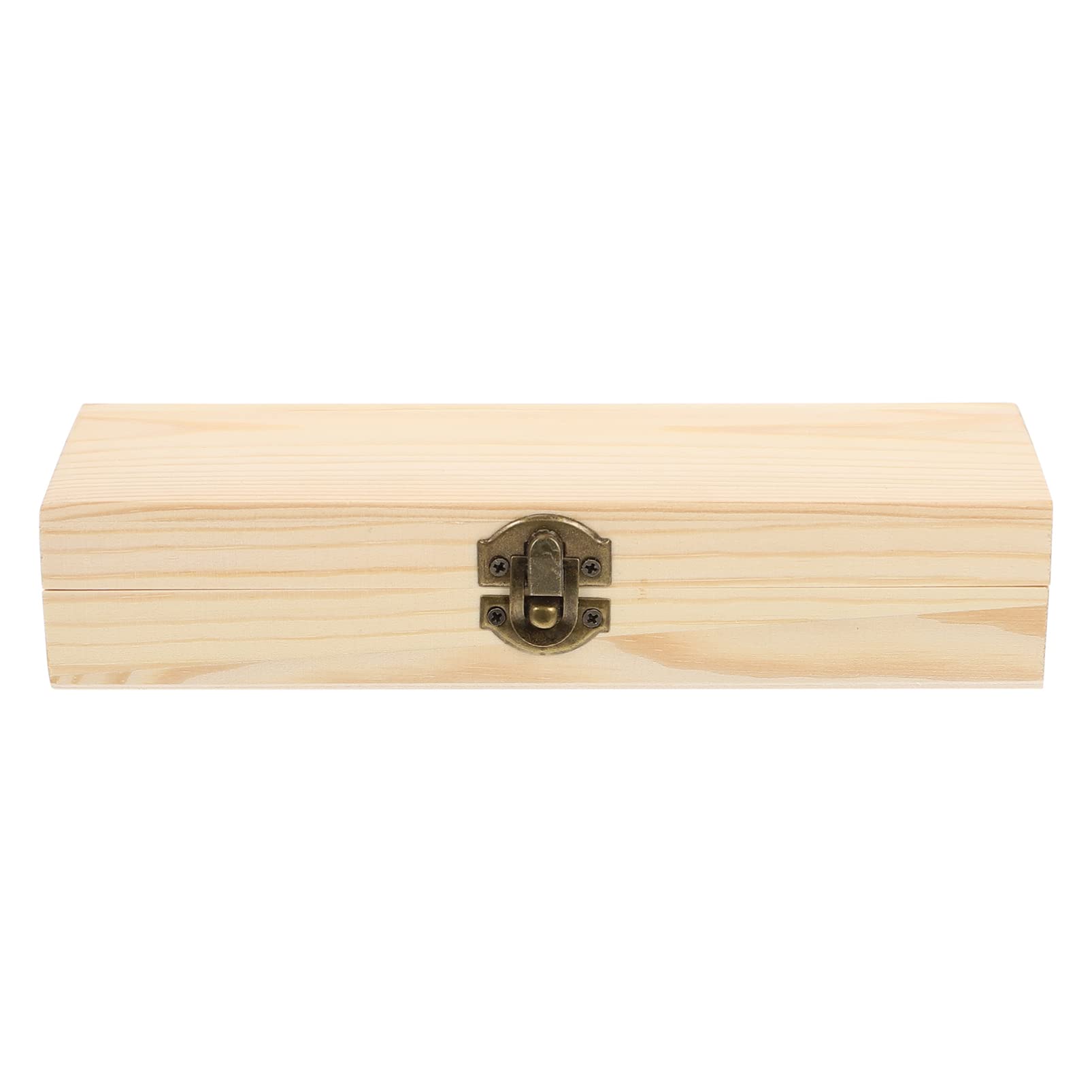 EXCEART Unfinished Wooden Jewelry Box with Locking Clasp - DIY Mini Wood Treasure Chest for Crafts, Home Decor, Wedding Favors & Party Gifts | Perfect for Jewelry Storage, Gift Giving & Decorative Display