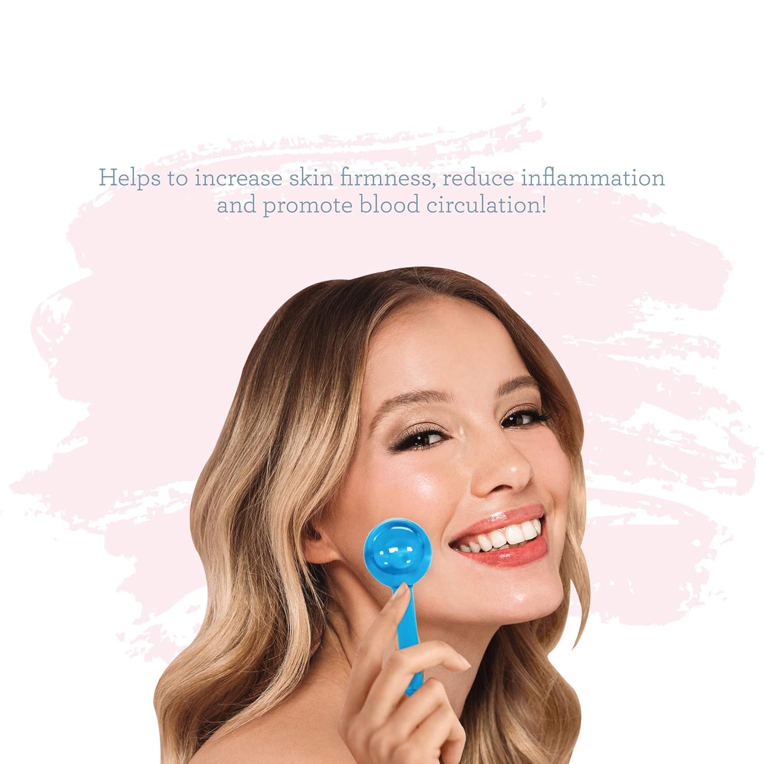 Ice Globes Facial Roller for Face & Eye Neck Circle - 2 Pack Cold Crystal Glass Ball Skin Massagers for Redness Soothing, Wrinkle Removal & Beauty Care | Perfect for Morning Routine, Spa Day & Post-Workout Recovery