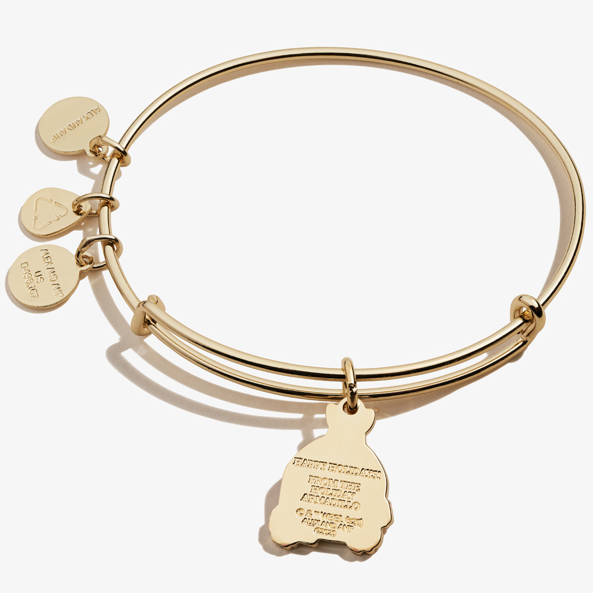FRIENDS™ Holiday Armadillo Charm Bangle Bracelet - Official Licensed Merchandise - Perfect Gift for Friends Fans, Christmas & Holiday Parties