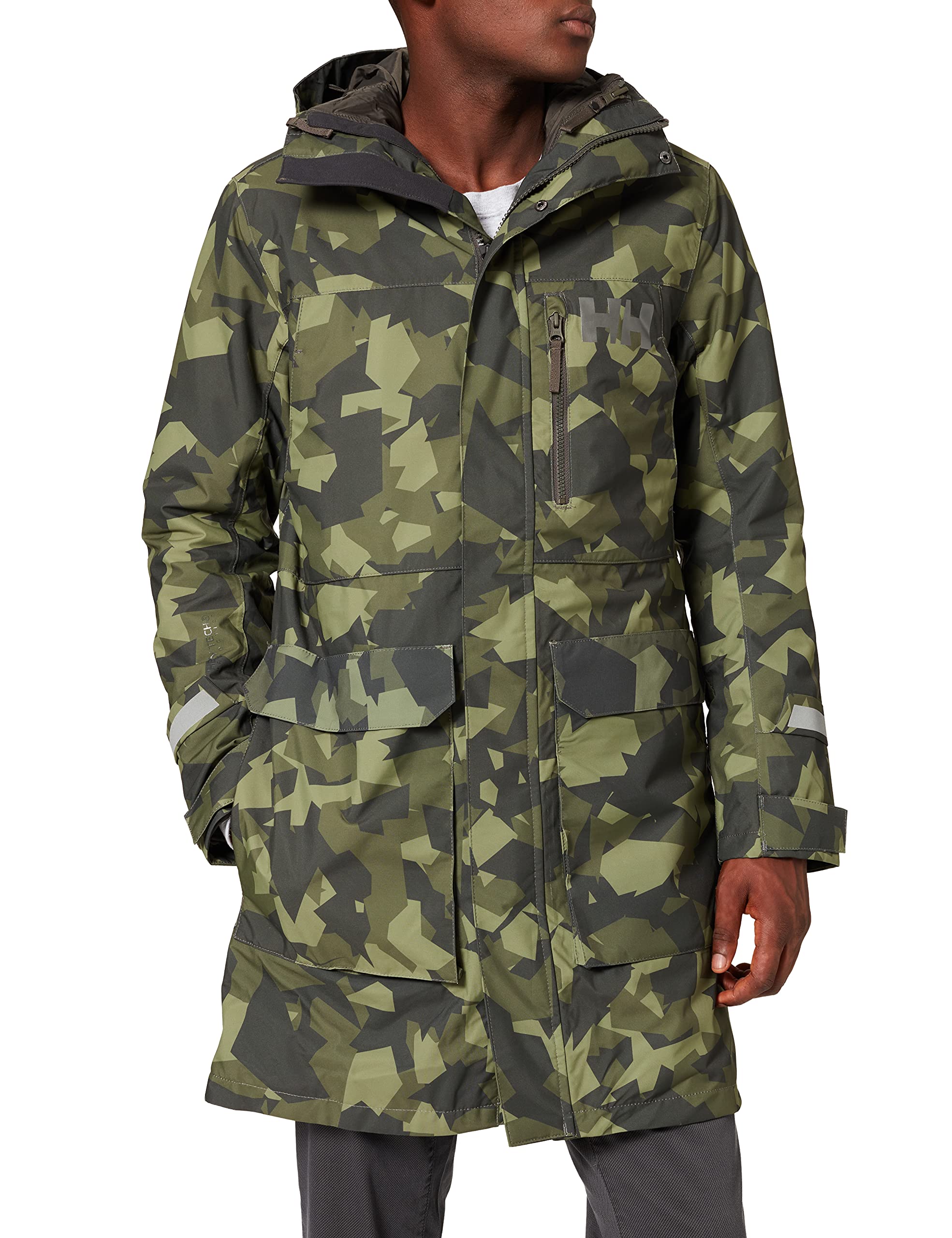 Helly Hansen Men's Waterproof Jacket - Windproof & Breathable Outdoor Jacket for Hiking, Fishing & Rainy Days