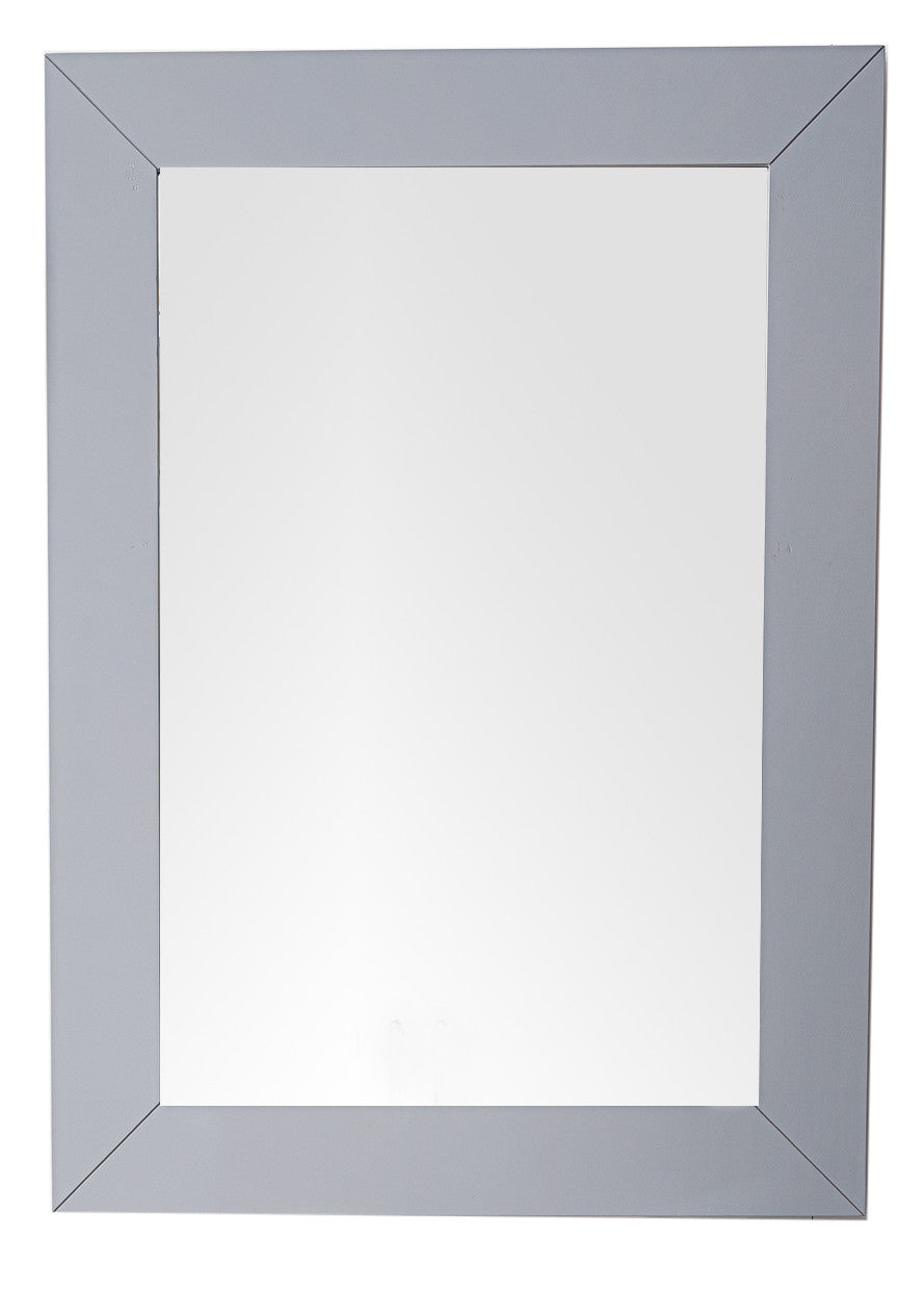 Weston 29 Inch Rectangular Wall Mirror, Silver Gray Frame - Perfect for Living Room, Bedroom, or Bathroom Decor