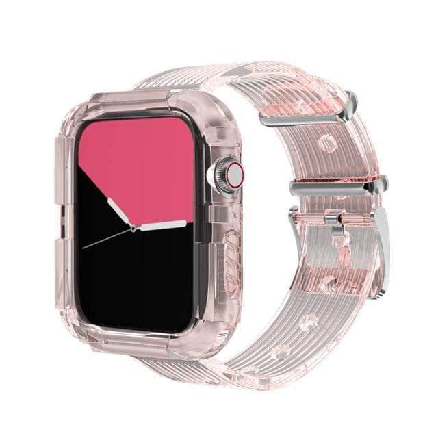 Apple Watch Series 6/5/4/3/SE Bands - 44mm 42mm 40mm 38mm Clear Silicone Strap for Women & Men - Perfect for Gym, Running & Everyday Wear