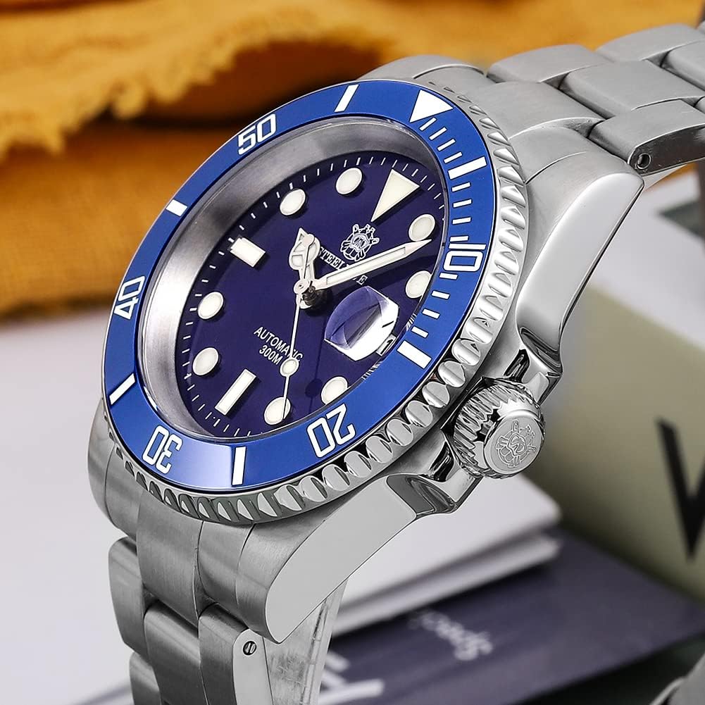Steeldive Men's Automatic Diving Watch SD1953 - Stainless Steel Case, NH35 Movement, 300m Water Resistance - Perfect for Scuba Diving, Snorkeling & Water Sports