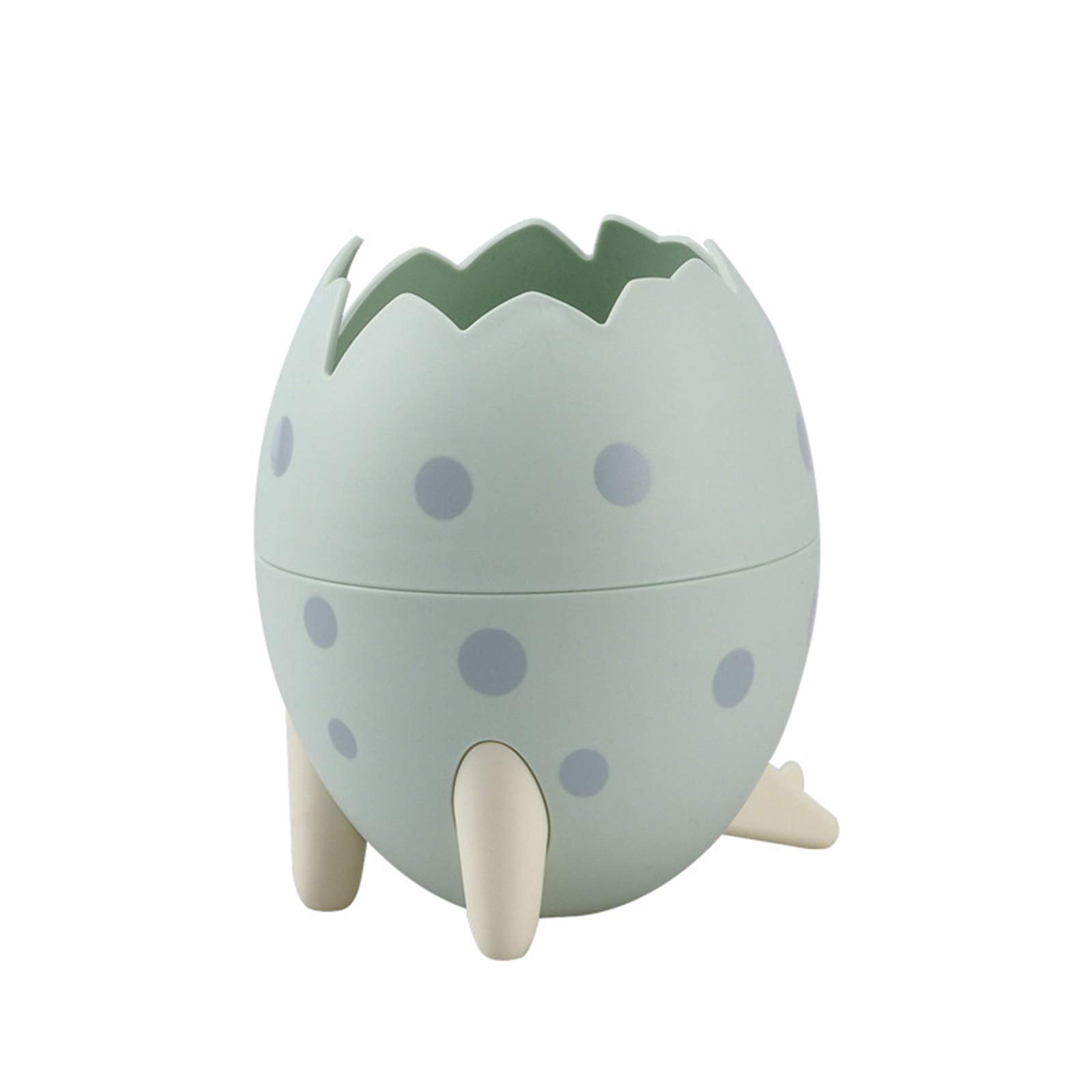 Dinosaur Egg Shaped Trash Can - Large Capacity Desktop Storage Bin, Compact Multifunctional Clamshell Design for Office, Kitchen, Bedroom & Bathroom Organization
