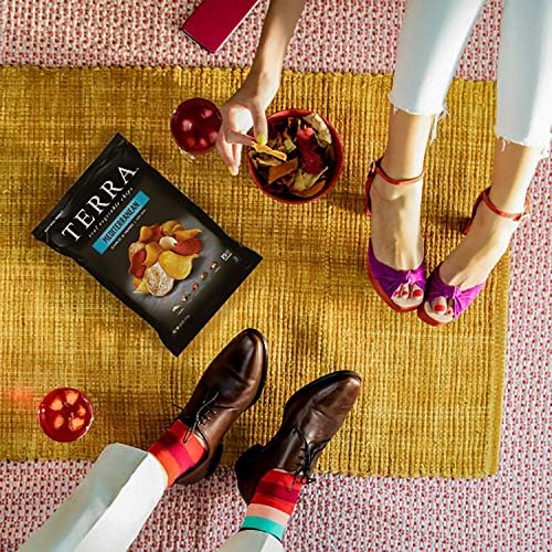 Terra Mediterranean Garlic & Herb Vegetable Chips - 5 oz Bag | Gluten-Free, Non-GMO Real Veggie Snacks | Perfect for Parties, Lunchboxes & Healthy Snacking