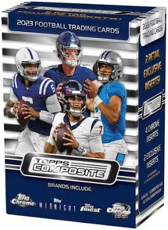 2023 Topps Composite Football Blaster Box - 24 Packs with Exclusive Rookie Cards & Chase Inserts - Perfect for Collectors, Fantasy Football Fans & Game Day Trading Parties
