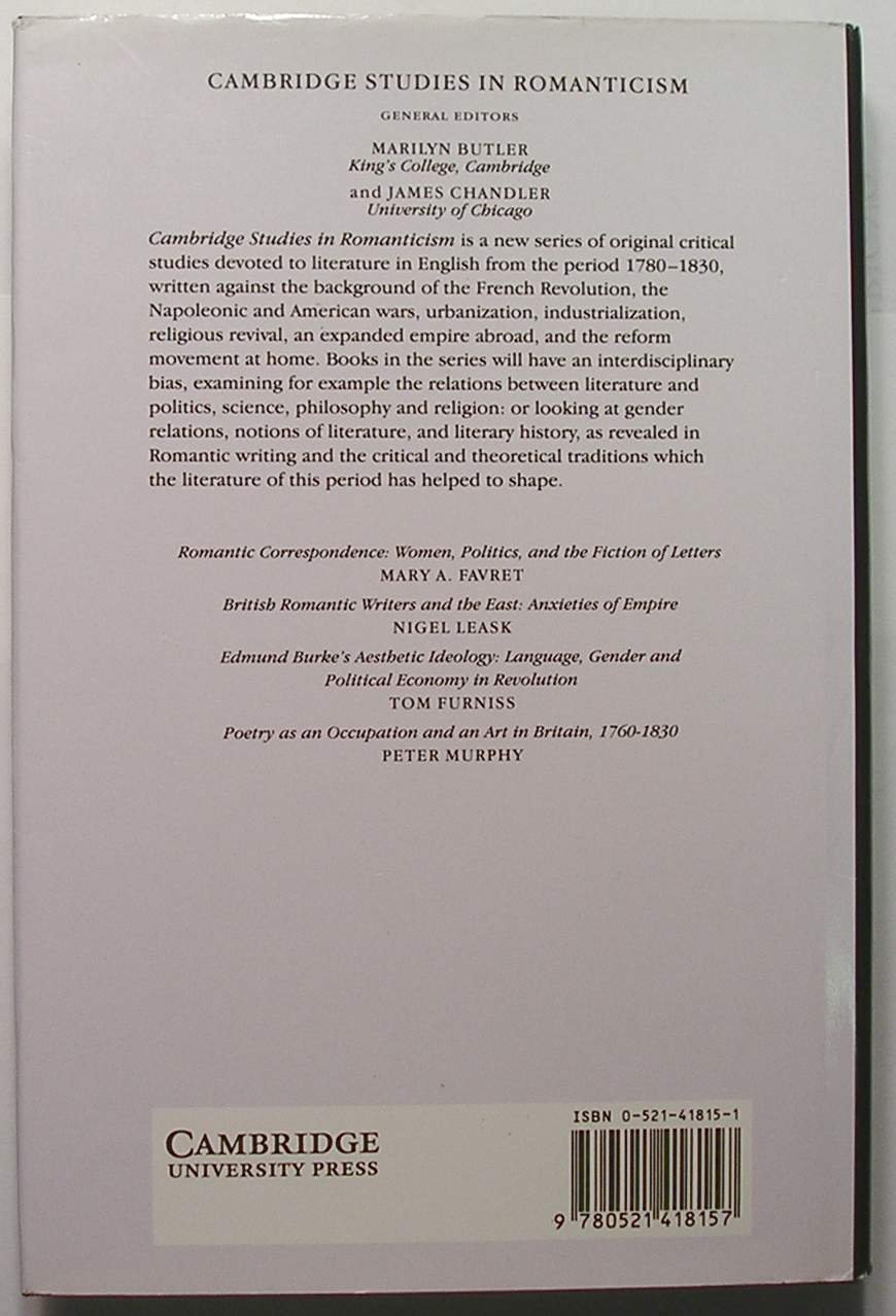 Edmund Burke's Aesthetic Ideology: Language, Gender and Political Economy in Revolution - Cambridge Studies in Romanticism Book 4 | Political Philosophy & Romantic Literature Analysis | Perfect for Scholars & History Enthusiasts